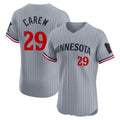 Trusc M.Twins #29 Rod Carew Player Gray Home Limited Elite Stitched Jerseys