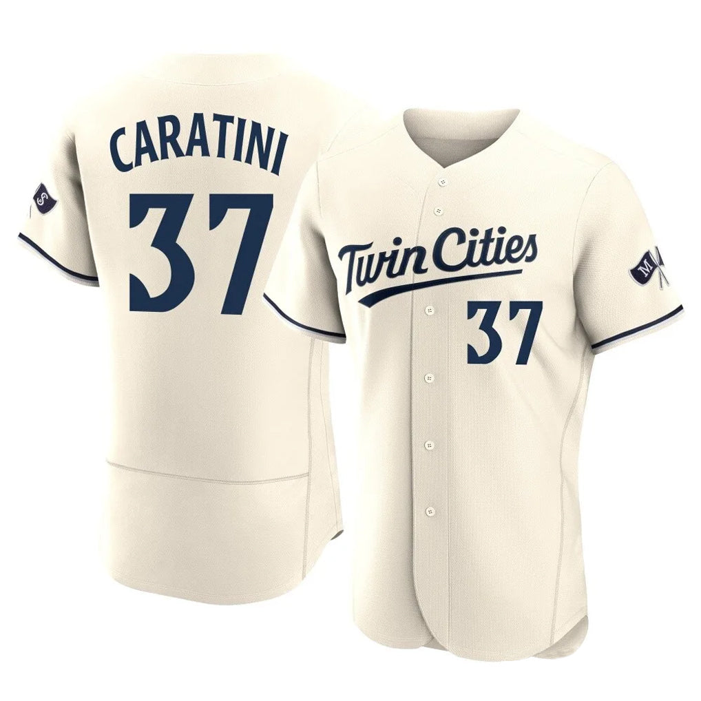 Trusc M.Twins #37 Victor Caratini Player Cream Home Limited Elite Stitched Jerseys