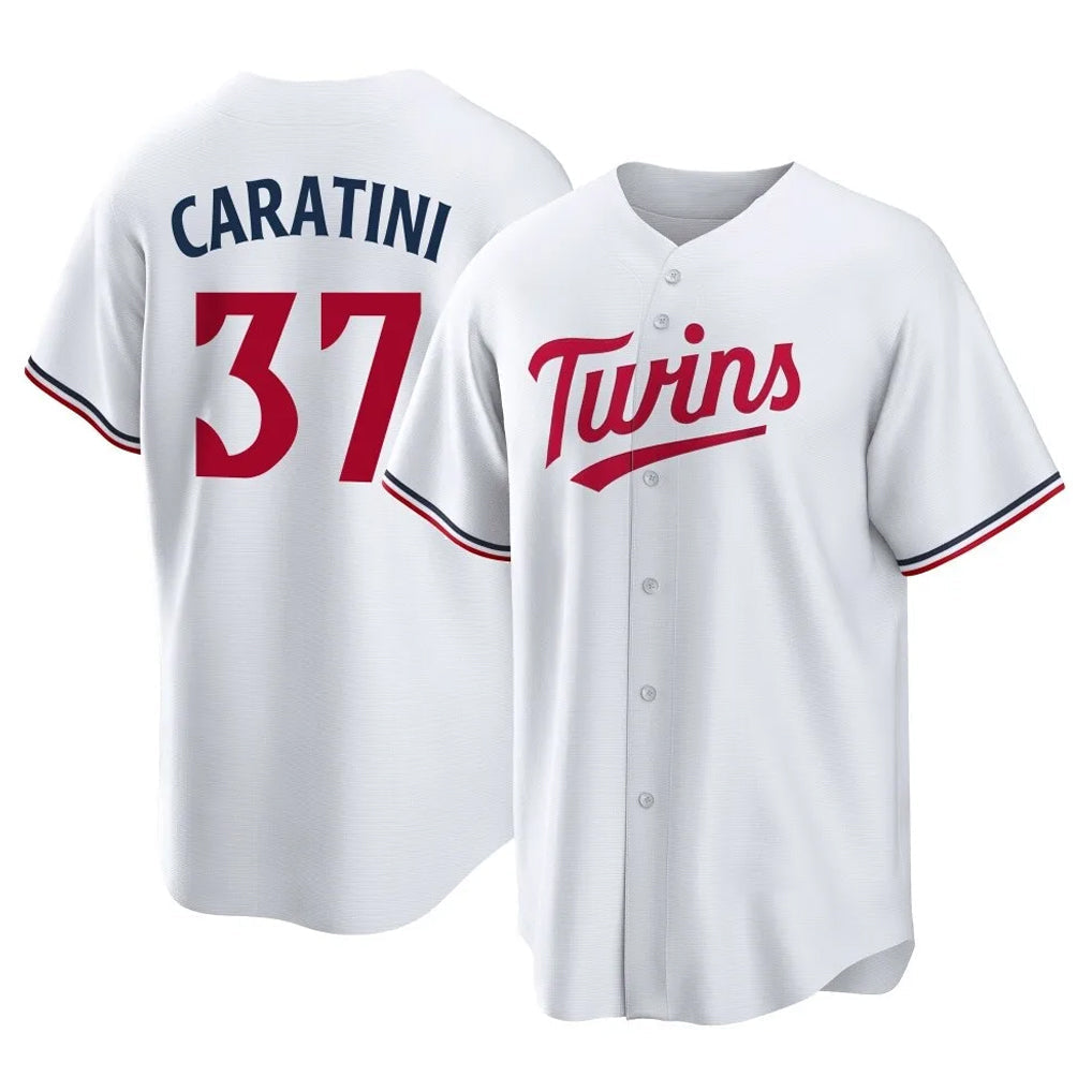 Trusc M.Twins #37 Victor Caratini Player White Home Game Stitched Jerseys
