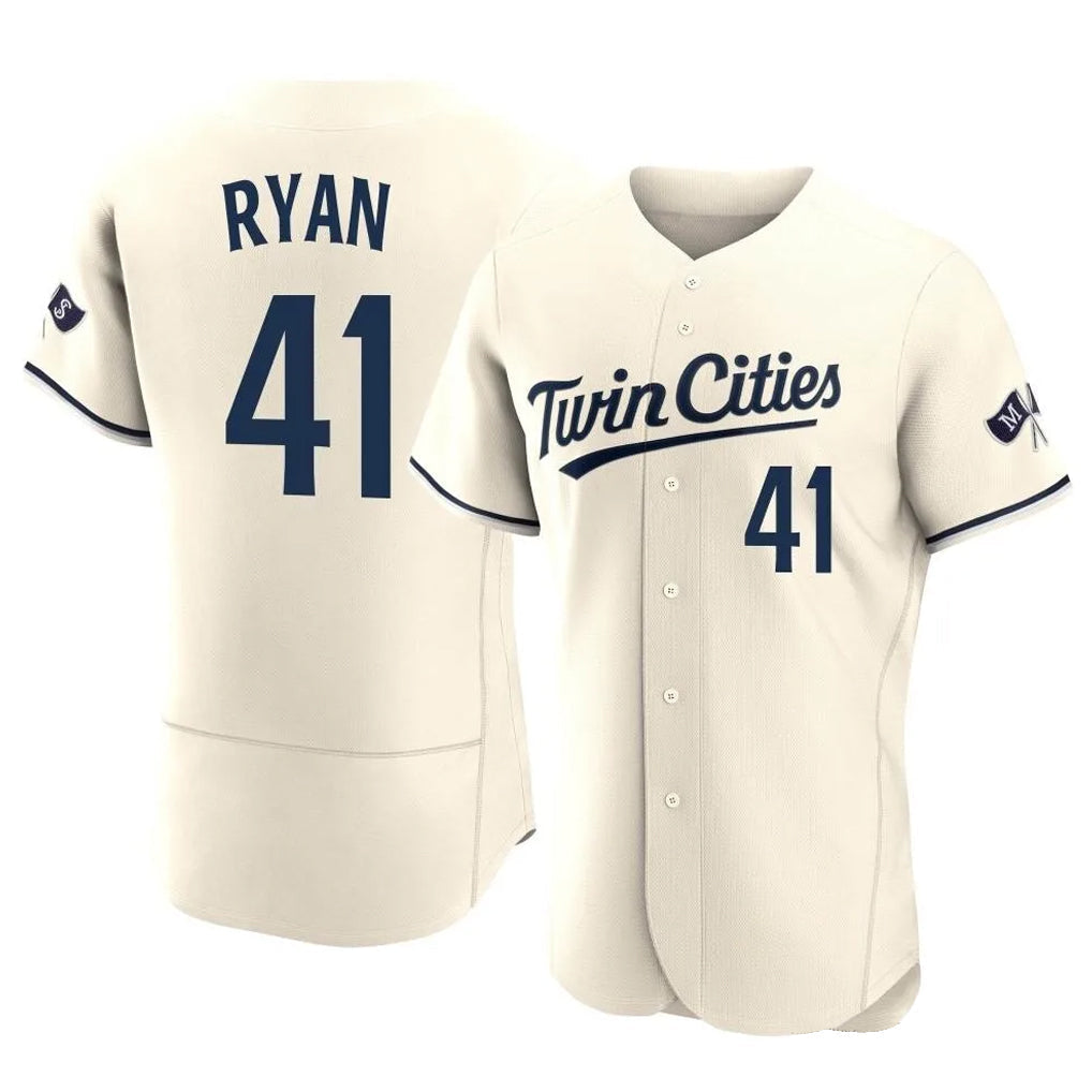 Trusc M.Twins #41 Joe Ryan Player Cream Home Limited Elite Stitched Jerseys