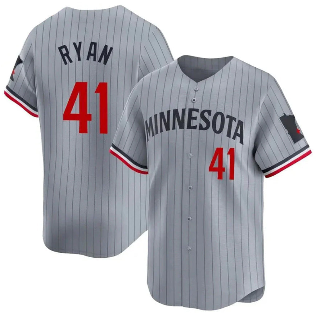 Trusc M.Twins #41 Joe Ryan Player Gray Home Limited Stitched Jerseys