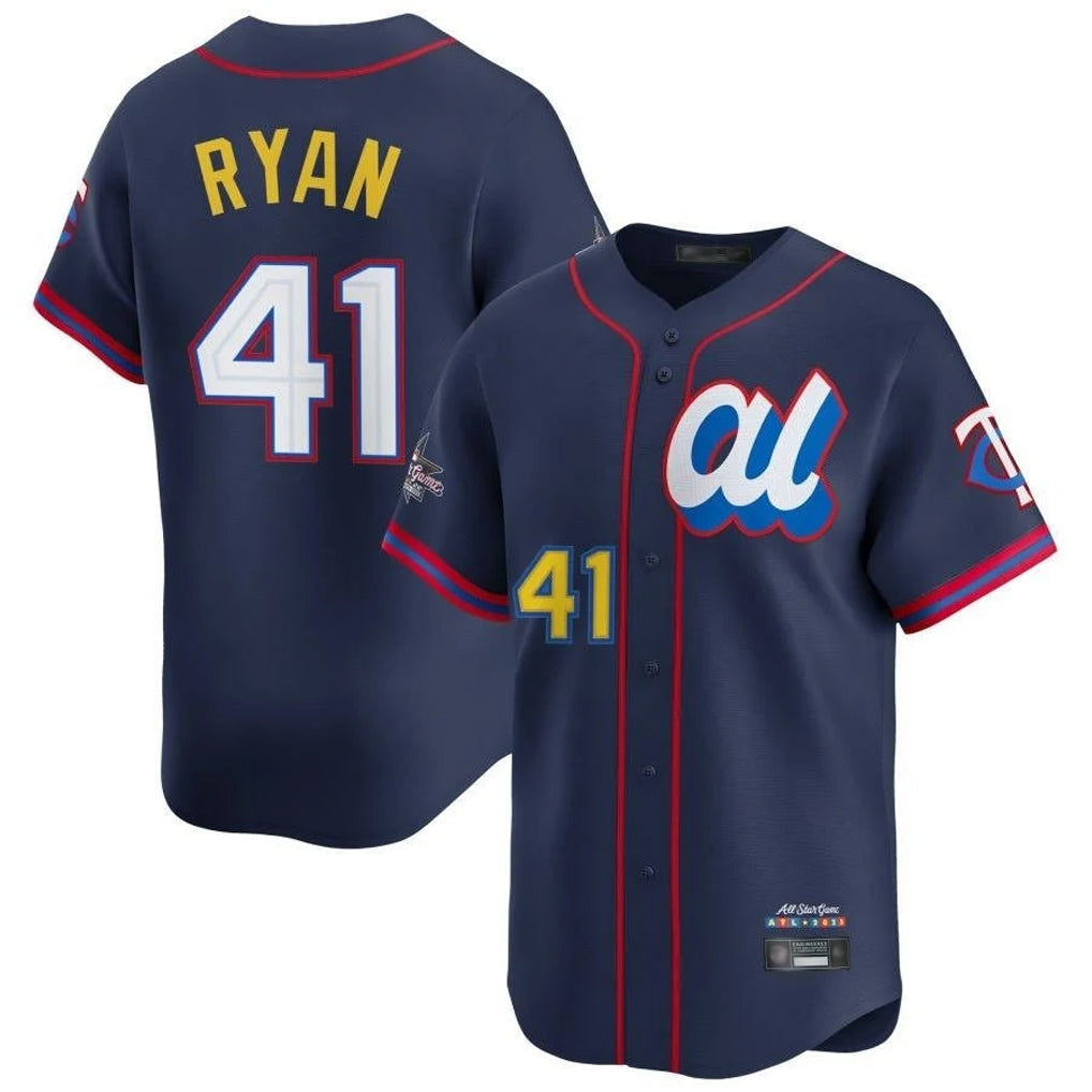Trusc M.Twins #41 Joe Ryan Player Navy All-star Game Limited Home Stitched Jerseys