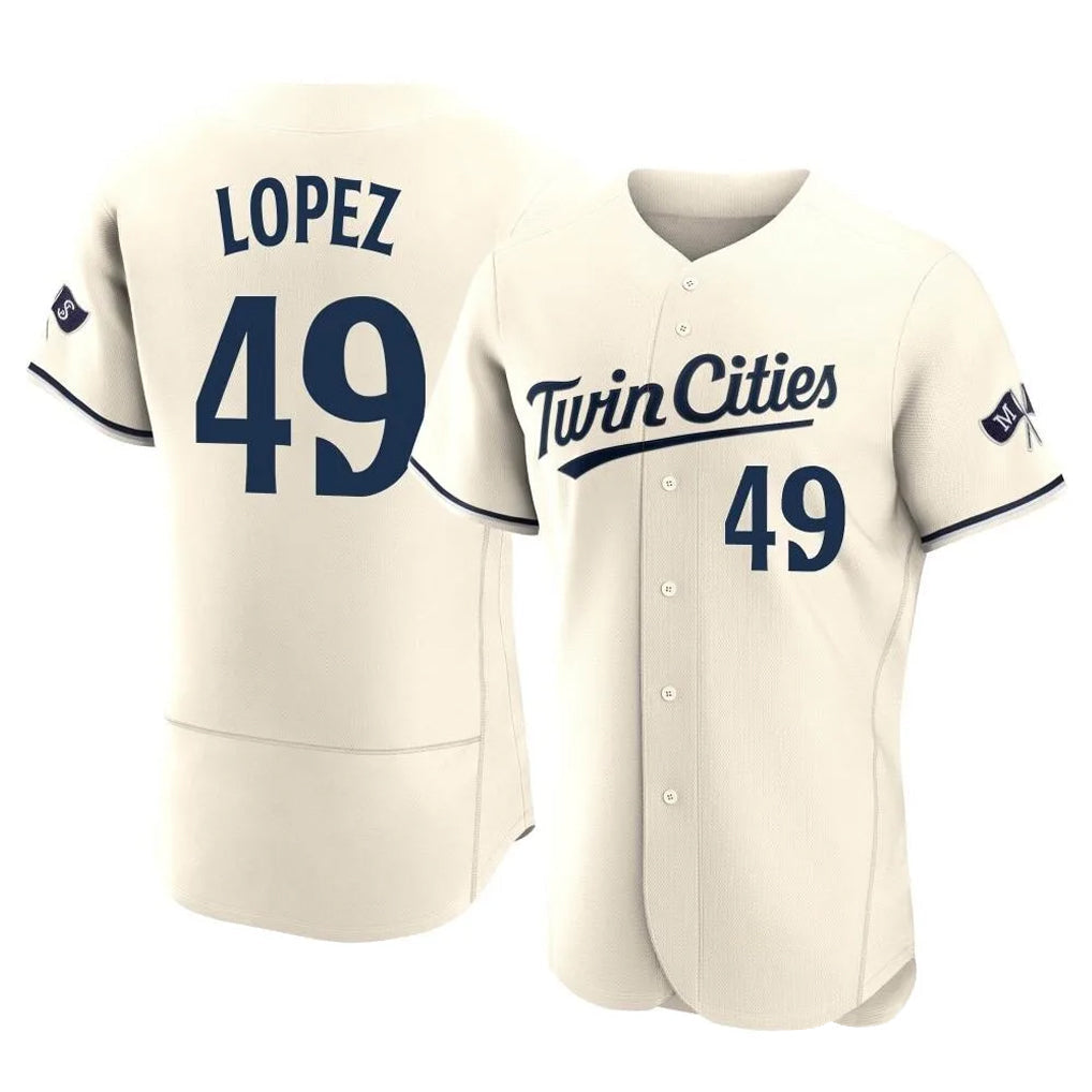 Trusc M.Twins #49 Pablo Lopez Player Cream Home Limited Elite Stitched Jerseys