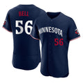 Trusc M.Twins #56 Josh Bell Player Navy Replica Home Limited Elite Stitched Jerseys