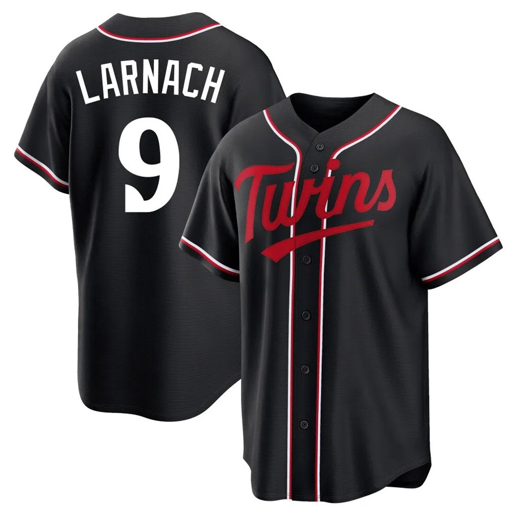 Trusc M.Twins #9 Trevor Larnach Player Black Fashion Out Home Limited Stitched Jerseys