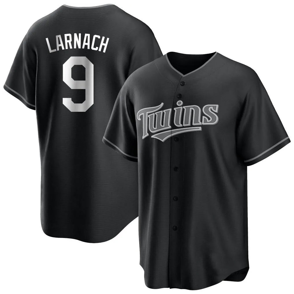 Trusc M.Twins #9 Trevor Larnach Player Black Home Game Stitched Jerseys