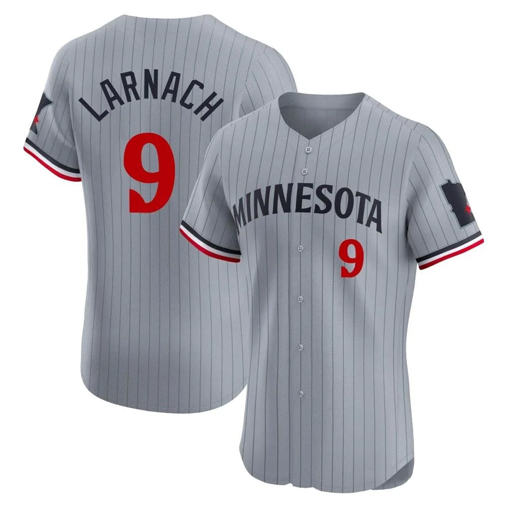 Trusc M.Twins #9 Trevor Larnach Player Gray Home Limited Elite Stitched Jerseys