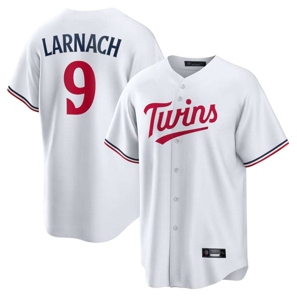 Trusc M.Twins #9 Trevor Larnach Player White Home Game Stitched Jerseys