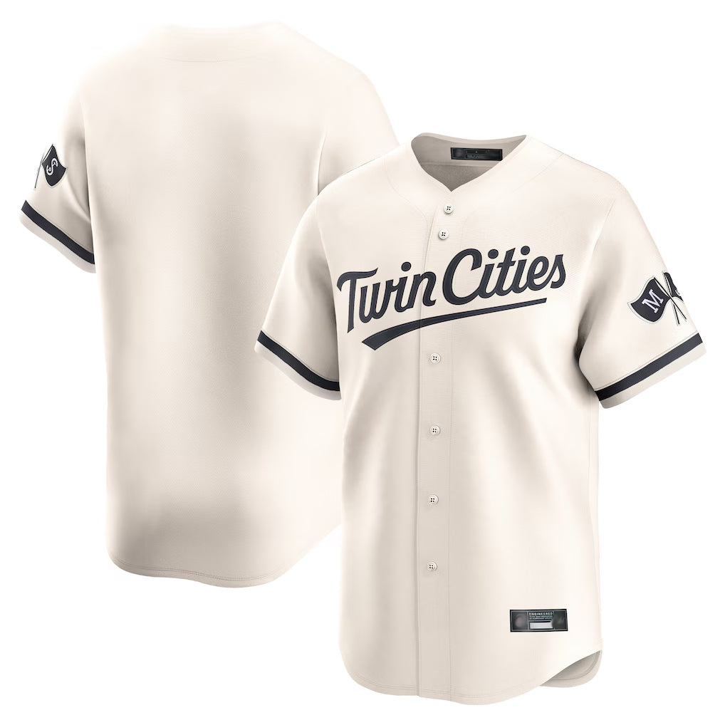 Trusc Minnesota Twins Blank Player Cream Home Limited Stitched Jerseys
