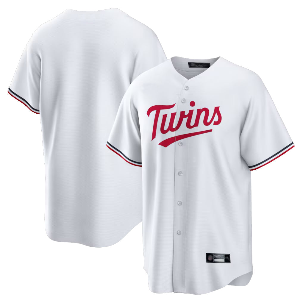 Trusc Minnesota Twins Blank Player White Home Game Stitched Jerseys