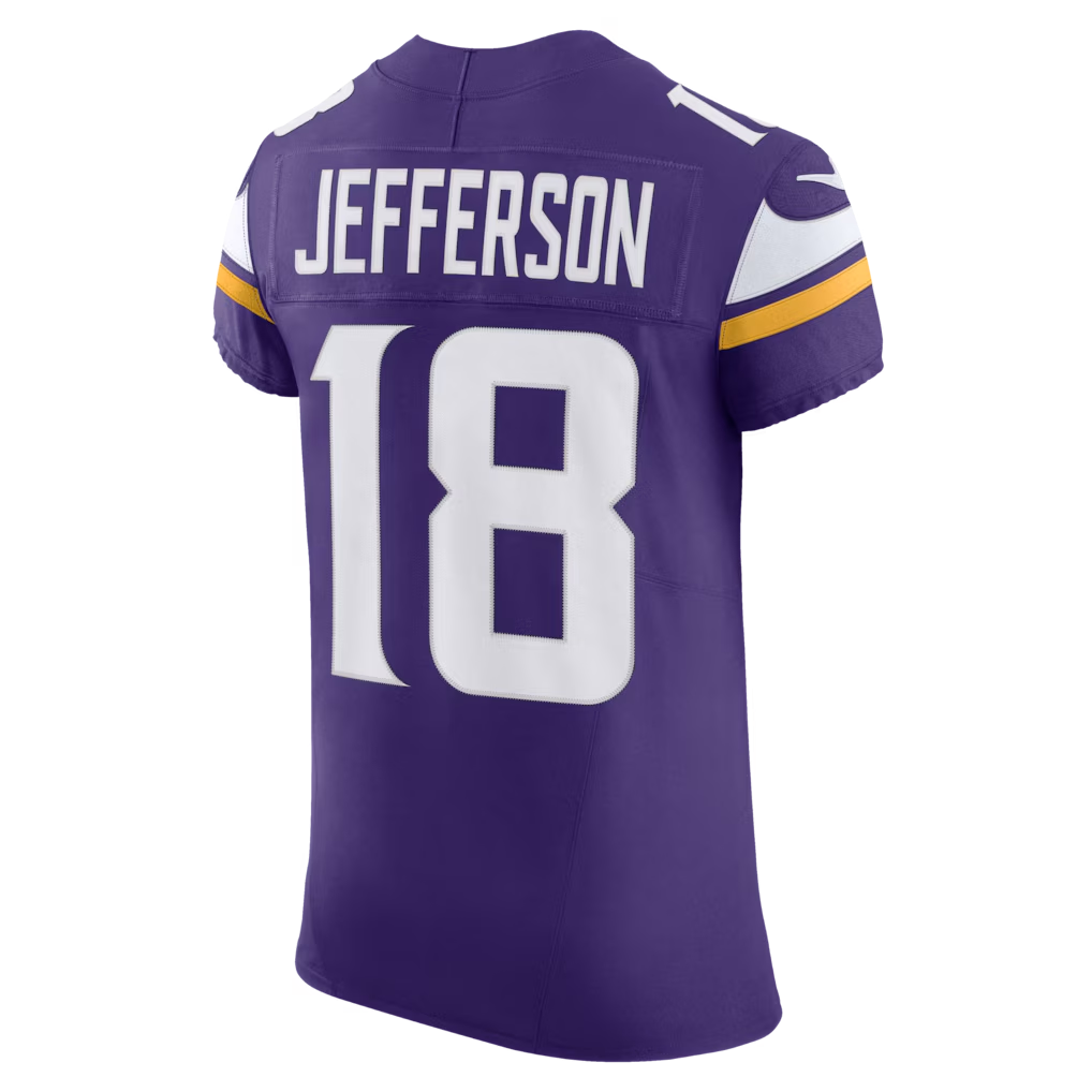 Trusc MN.Vikings #18 Justin Jefferson Purple Team Vapor F.U.S.E. Elite Stitched Jersey