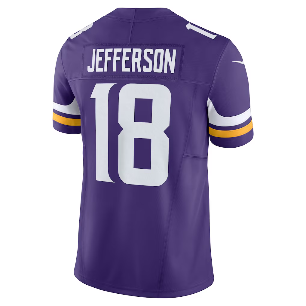Trusc MN.Vikings #18 Justin Jefferson Purple Vapor F.U.S.E. Limited Stitched Jerseys