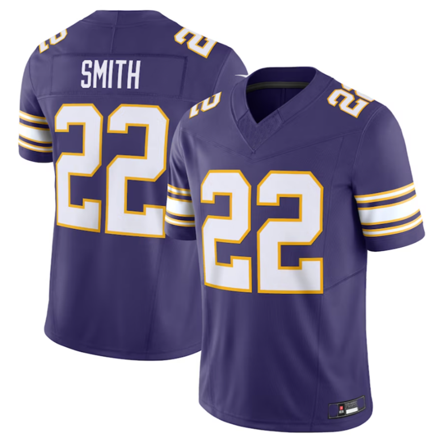 Trusc MN.Vikings #22 Harrison Smith Purple Vapor F.U.S.E. Limited Jersey Stitched American Stitched Jerseys