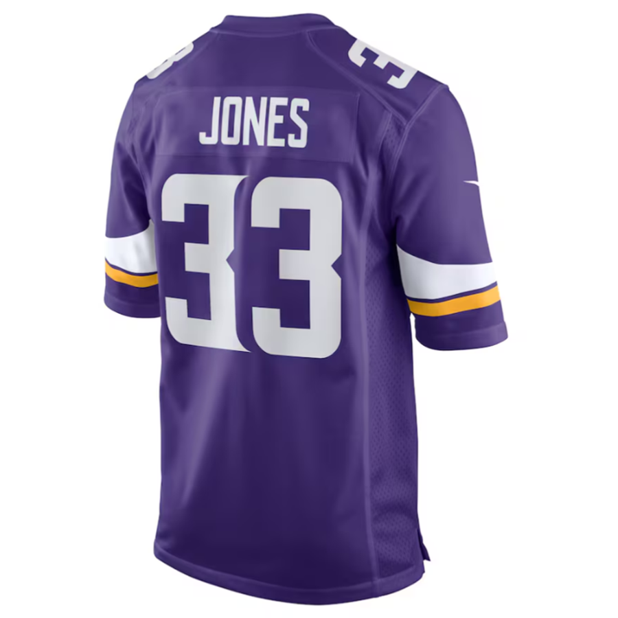 Trusc MN.Vikings #33 Aaron Jones Purple Game Player Jersey Stitched American Stitched Jersey