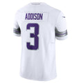 Trusc MN.Vikings #3 Jordan Addison White Alternate Vapor F.U.S.E. Limited Jersey American Stitched Jersey