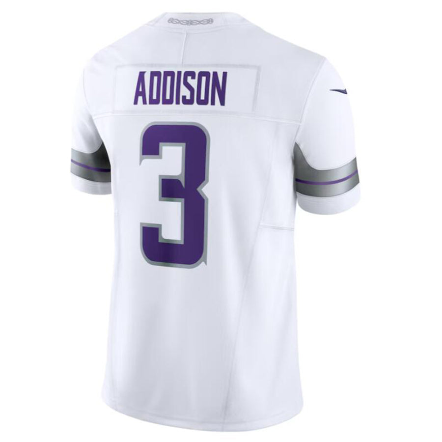 Trusc MN.Vikings #3 Jordan Addison White Alternate Vapor F.U.S.E. Limited Jersey American Stitched Jersey