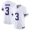 Trusc MN.Vikings #3 Jordan Addison White Alternate Vapor F.U.S.E. Limited American Stitched Jerseys