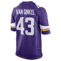 Trusc MN.Vikings #43 Andrew Van Ginkel Purple Team Game Jersey Stitched American Stitched Jerseys