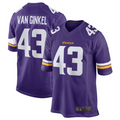 Trusc MN.Vikings #43 Andrew Van Ginkel Purple Team Game Jersey Stitched American Stitched Jersey