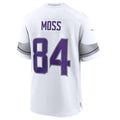 Trusc MN.Vikings #84 Randy Moss White Alternate Retired Player Game Jersey American Stitched Jersey