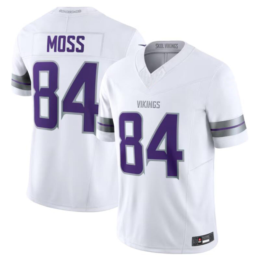Trusc MN.Vikings #84 Randy Moss White Alternate Retired Player American Stitched Jerseys