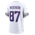Trusc MN.Vikings #87 T.J. Hockenson White Alternate Game Player Jersey American Stitched Jersey
