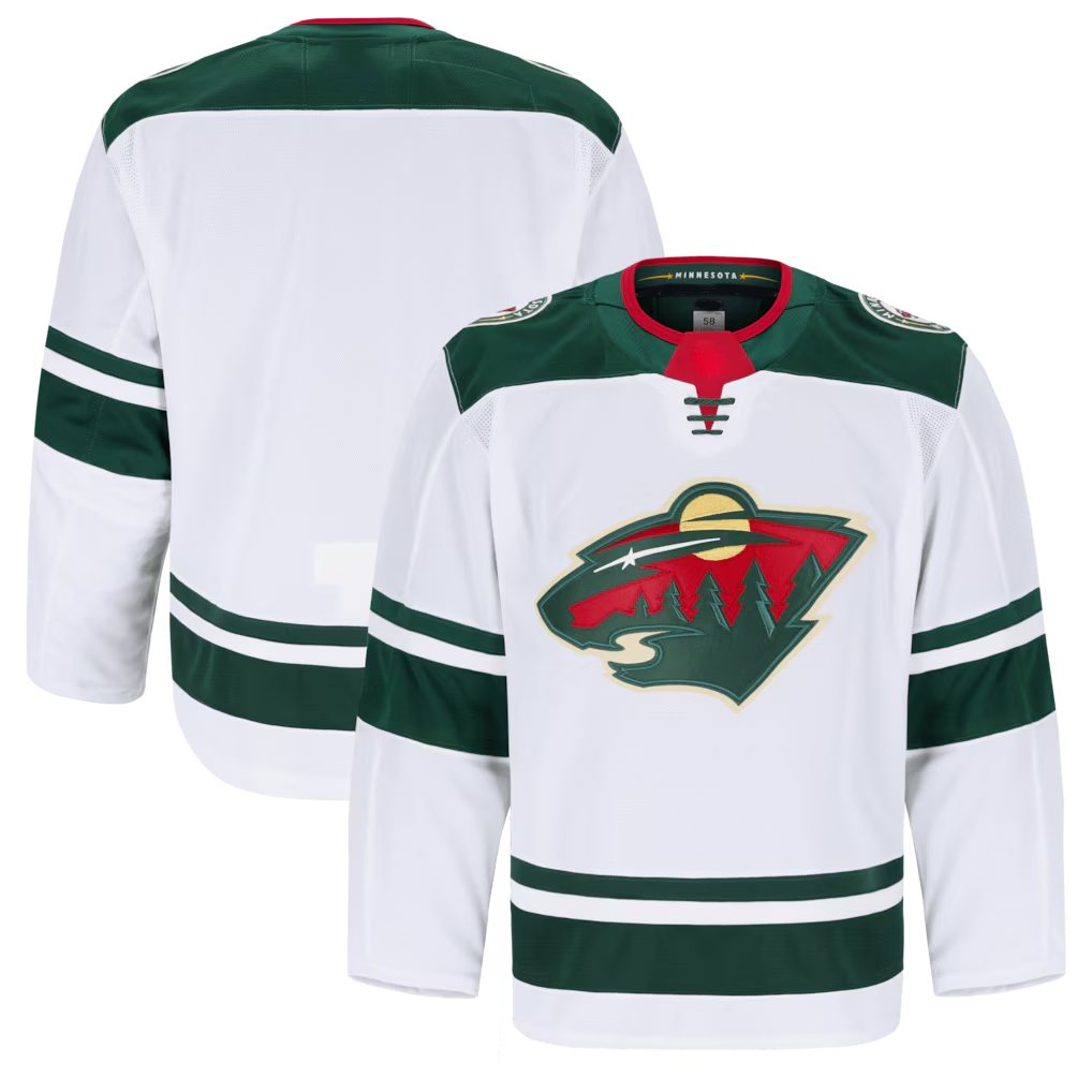 Trusc M.Wild White Away Authentic Pro Jerseys