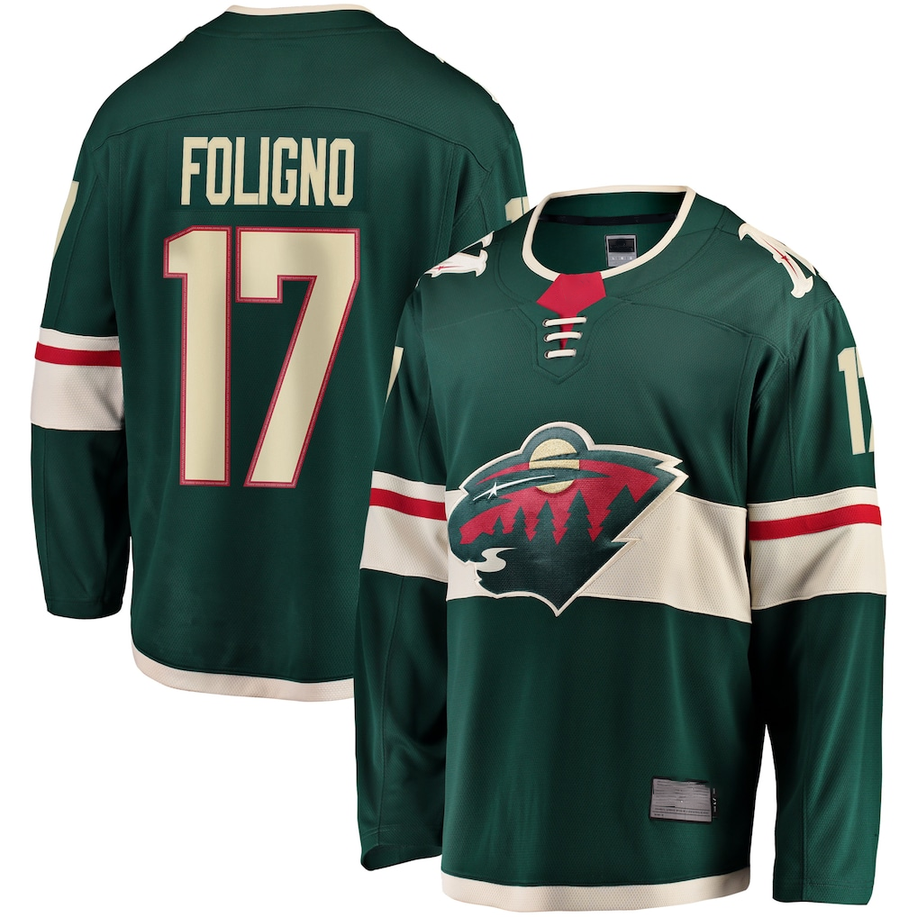 Trusc M.Wild #17 Marcus Foligno Green Breakaway Jerseys