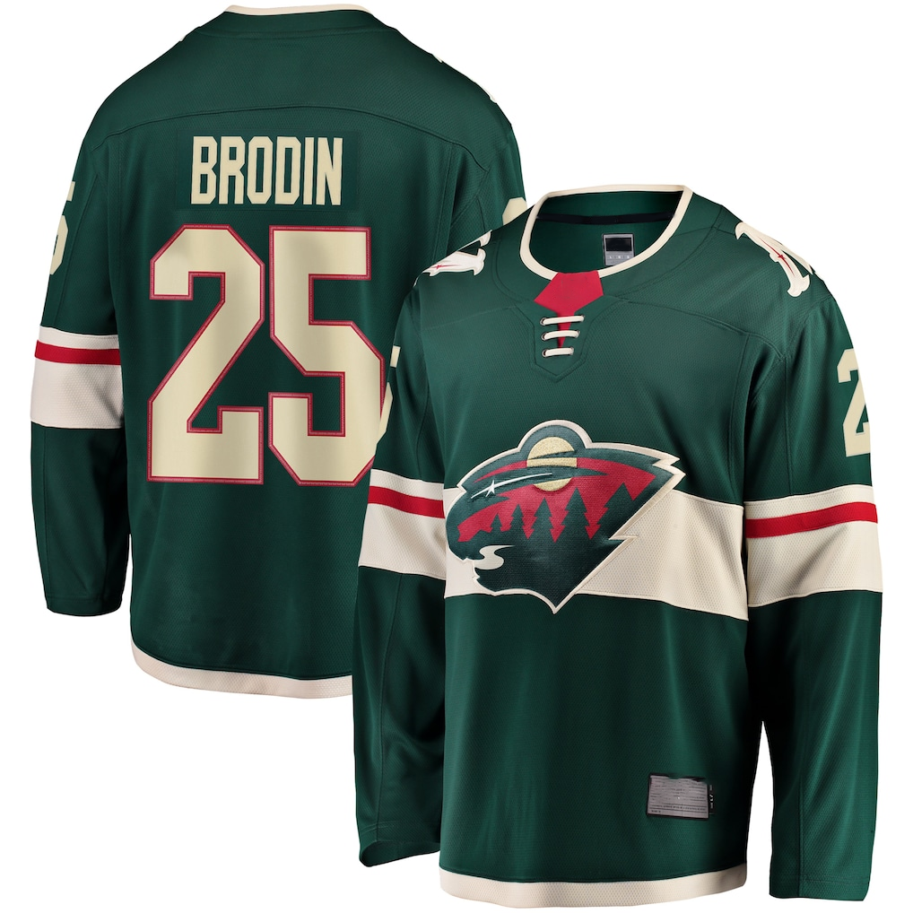 Trusc M.Wild #25 Jonas Brodin Green Breakaway Jerseys
