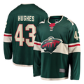 Trusc M.Wild #43 Quinn Hughes Green Home Breakaway Jerseys