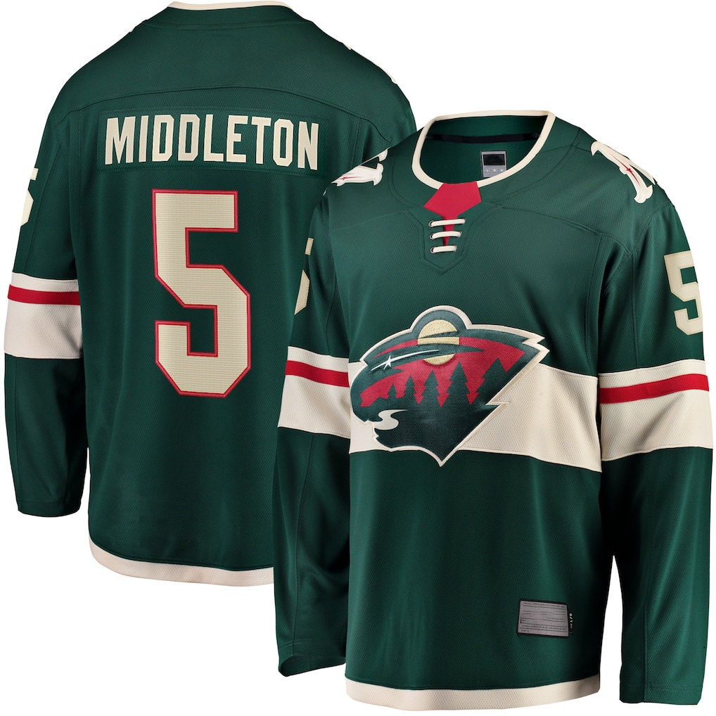 Trusc M.Wild #5 Jake Middleton Green Home Breakaway Player Jerseys