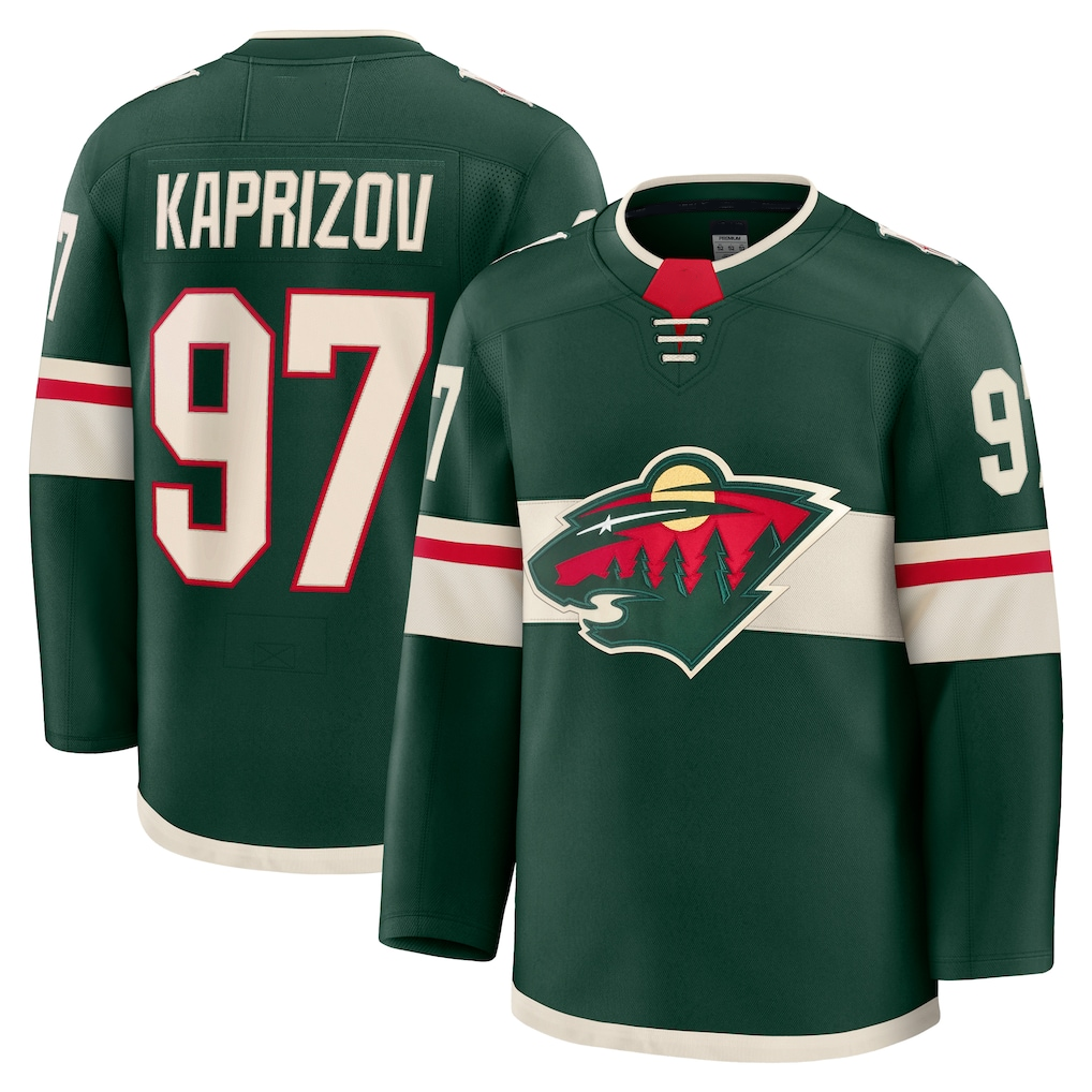 Trusc M.Wild #97 Kirill Kaprizov Green Home Premium Jerseys