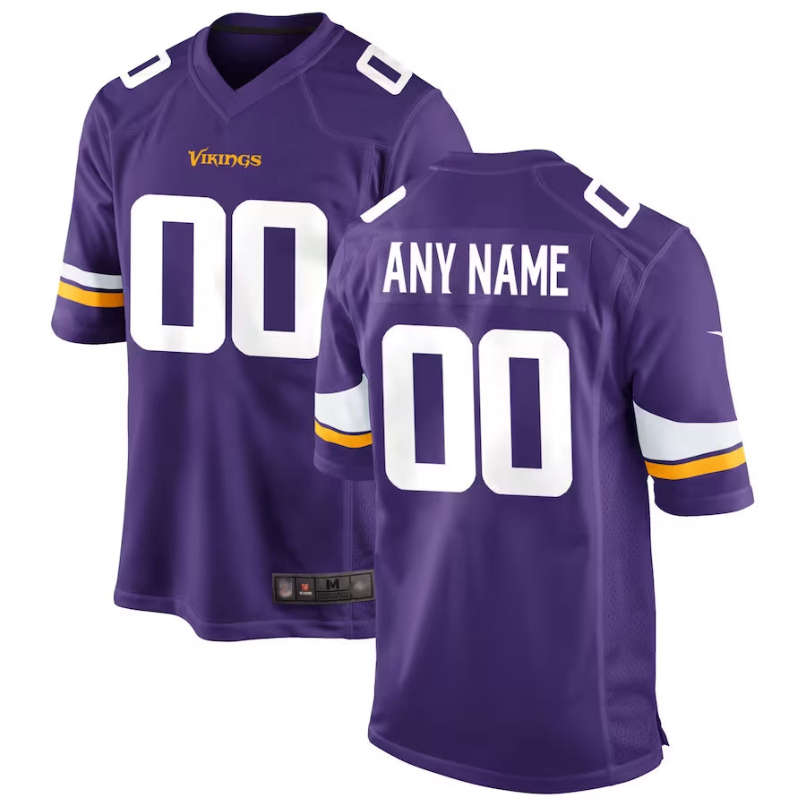 Trusc Custom MN.Vikings Game Home Stitched Jerseys