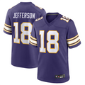 Trusc MN.Vikings #18 Justin Jefferson Player Purple Classic Limited Game Stitched Jerseys