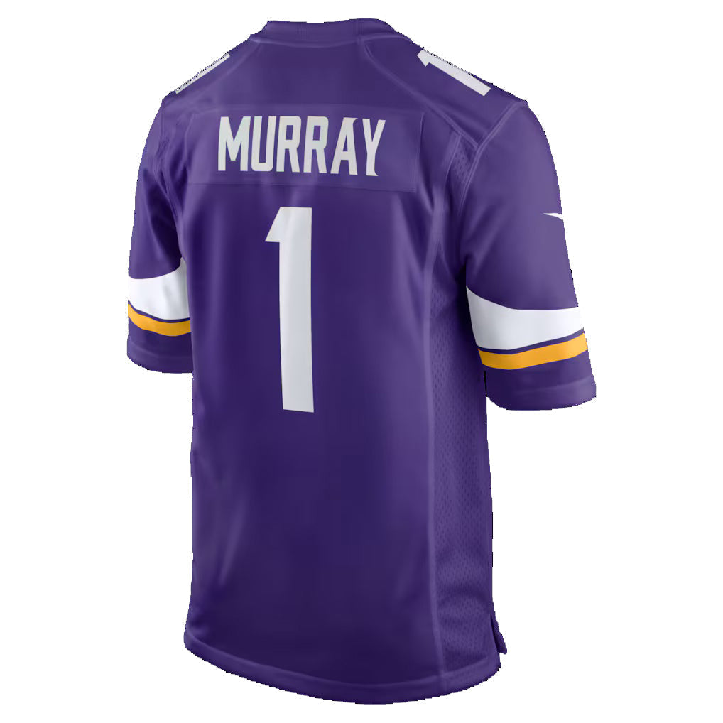 Trusc MN.Vikings #1 Kyler Murray Purple Game Stitched Jerseys