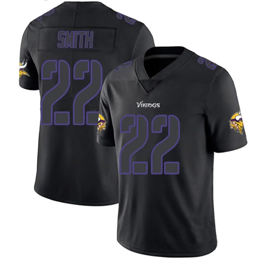 Trusc MN.Vikings #22 Harrison Smith Player Limited Black Impact Game Stitched Jerseys