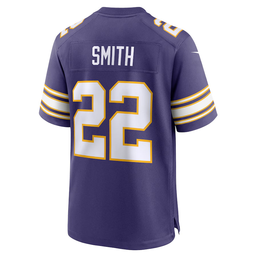 Trusc MN.Vikings #22 Harrison Smith Player Purple Classic Game Stitched Jerseys
