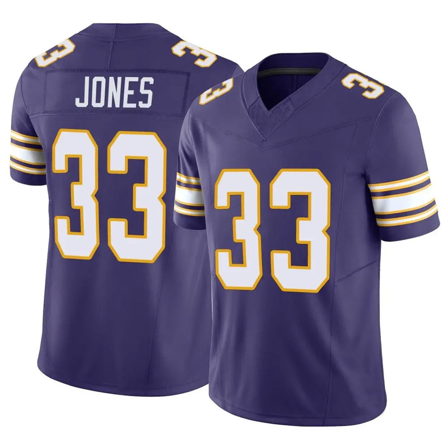 Trusc MN.Vikings #33 Aaron Jones Player Purple Classic Vapor F.U.S.E. Limited Stitched Jerseys