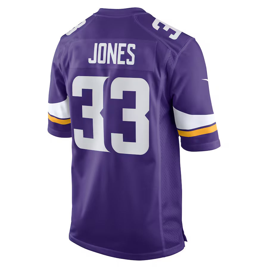 Trusc MN.Vikings #33 Aaron Jones Player Purple Home Game Stitched Jerseys