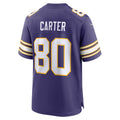 Trusc MN.Vikings #80 Cris Carter Purple Retired Player Alternate Game Stitched Jerseys