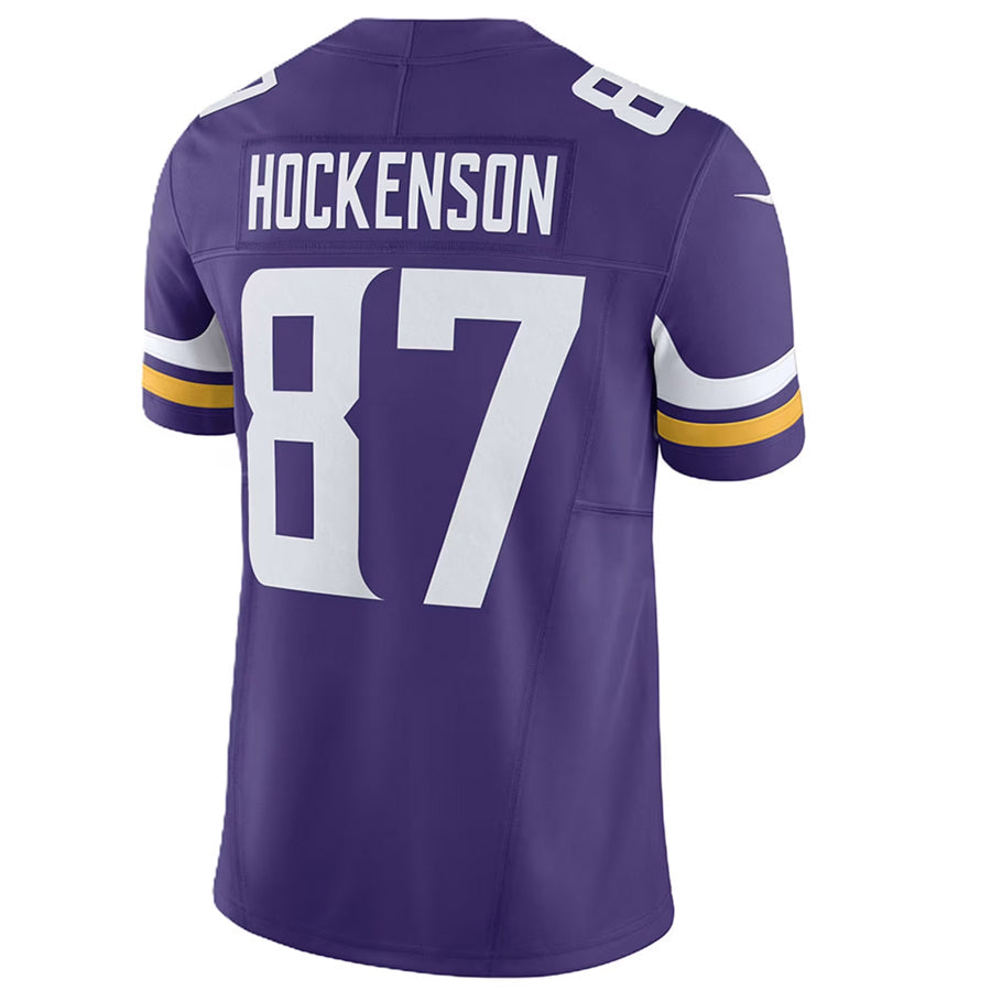 Trusc MN.Vikings #87 T.J. Hockenson Player Purple Vapor F.U.S.E. Limited Stitched Jerseys