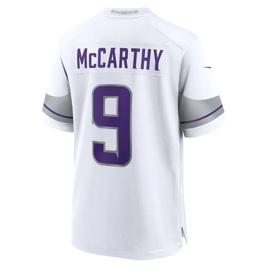 Trusc MN.Vikings #9 J.J. McCarthy Player White Alternate Game Stitched Jerseys