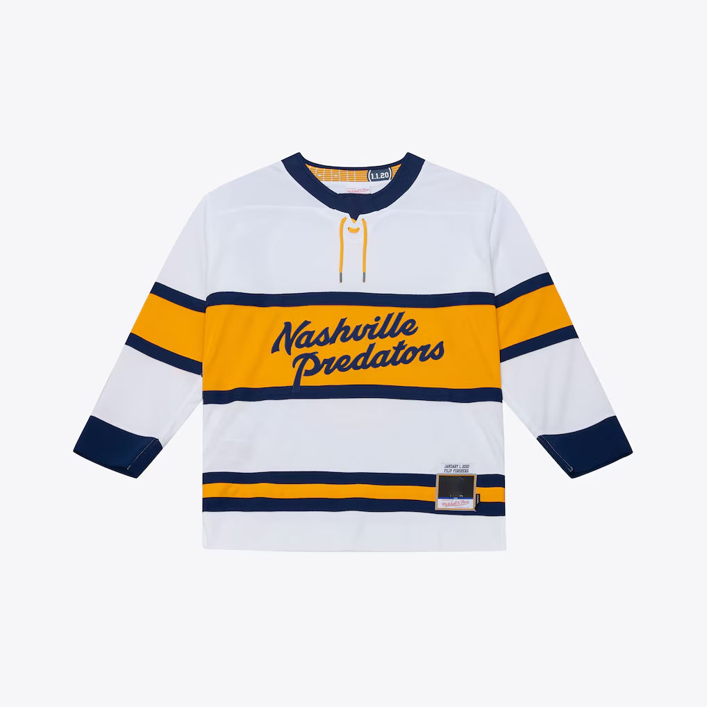 Trusc N.Predators Filip Forsberg Mitchell & Ness White 2020 Power Play Jerseys