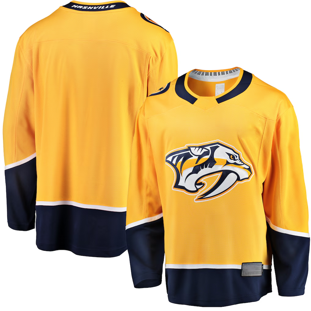 Trusc N.Predators Gold Breakaway Home Jerseys