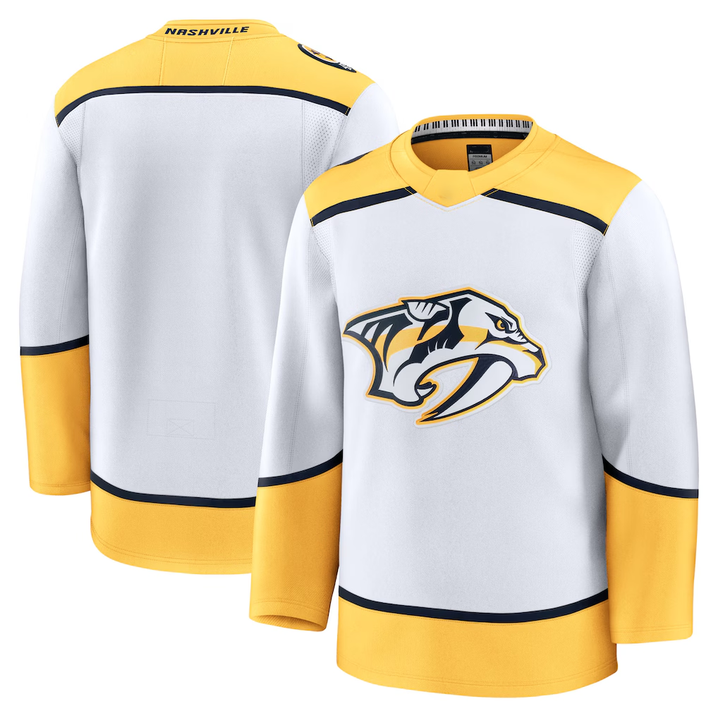 Trusc N.Predators White Away Premium Jerseys