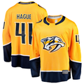 Trusc N.Predators #41 Nicolas Hague Gold Home Breakaway Jerseys