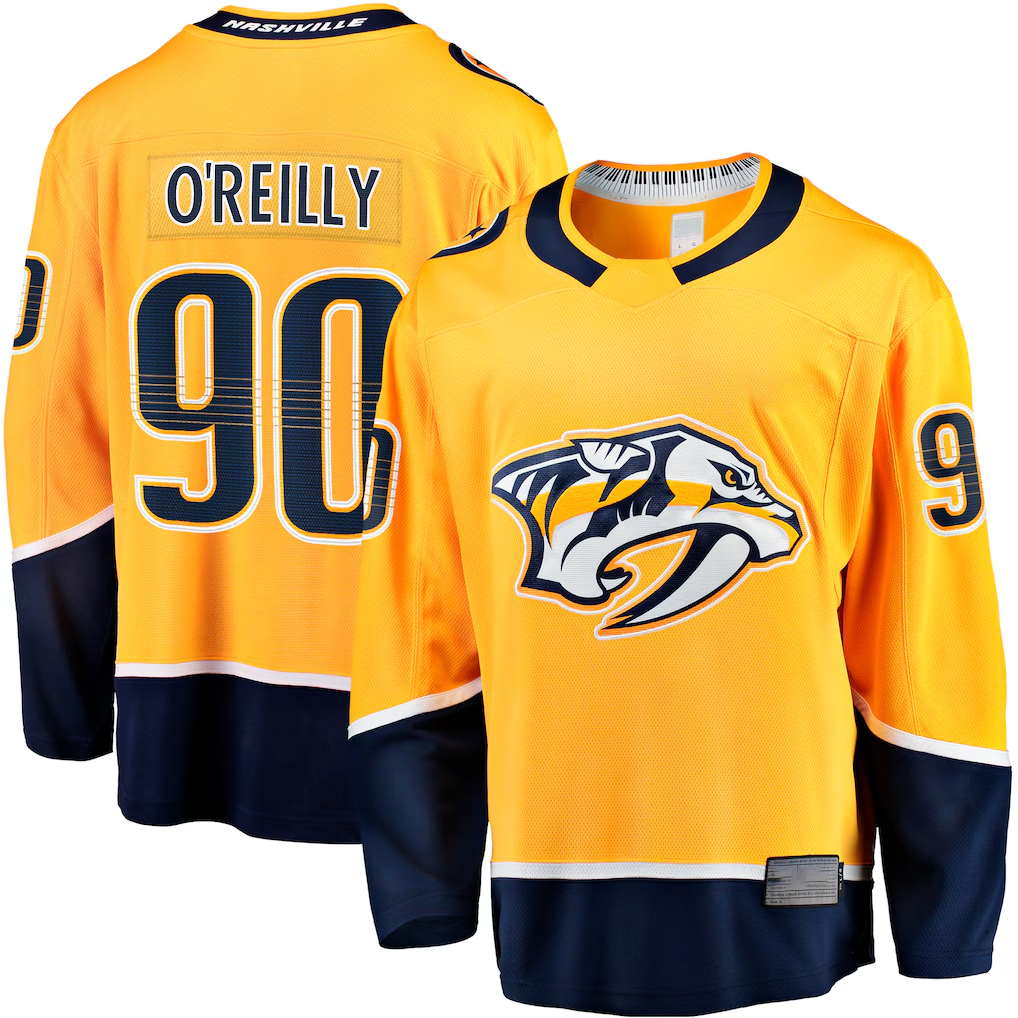Trusc N.Predators #90 Ryan O'Reilly Gold Breakaway Jerseys