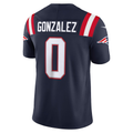 Trusc NE.Patriots #0 Christian Gonzalez Navy Team Vapor F.U.S.E. Stitched Limited Jerseys
