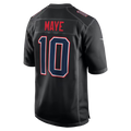 Trusc NE.Patriots #10 Drake Maye Carbon Black Fashion Game Stitched Jerseys