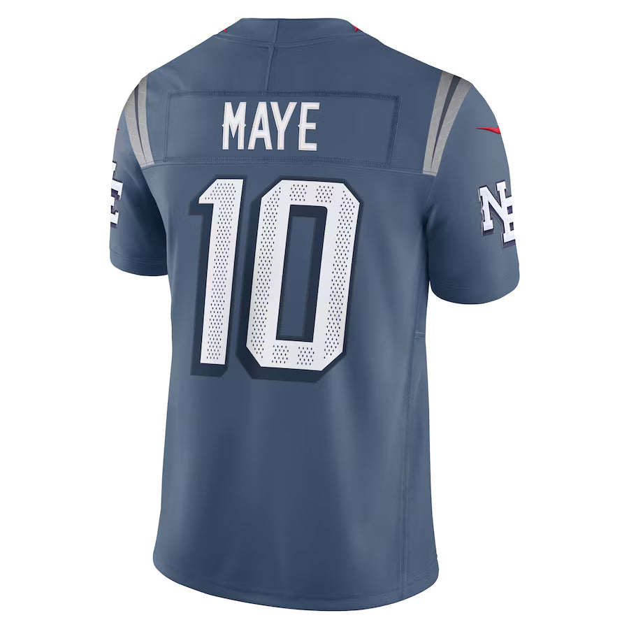 Trusc NE.Patriots #10 Drake Maye Player Storm Blue Rivalries Collection Limited Stitched Jerseys